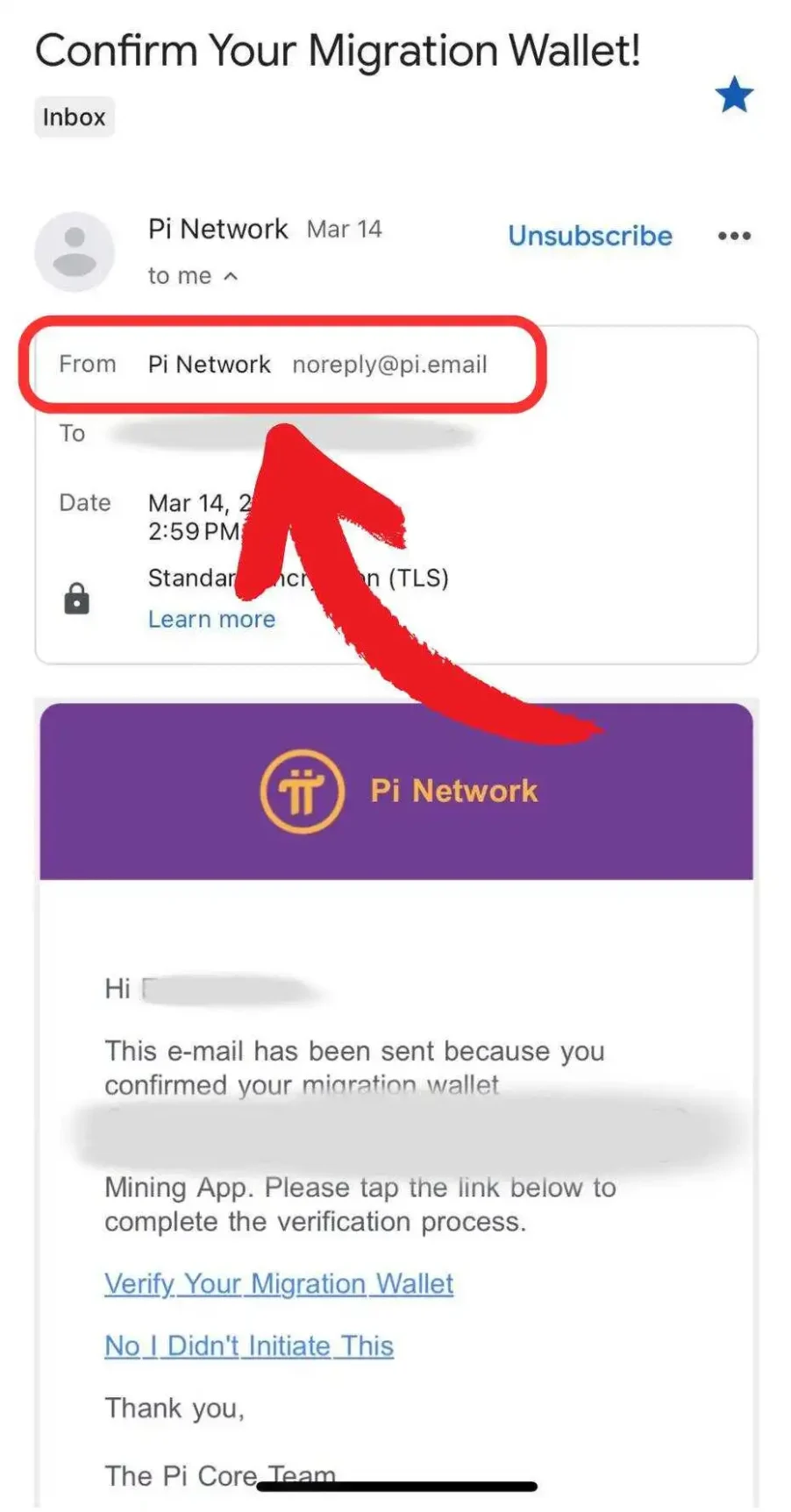Pi 迁移钱包的双因素身份验证有助于确保 Pioneer 账户安全。