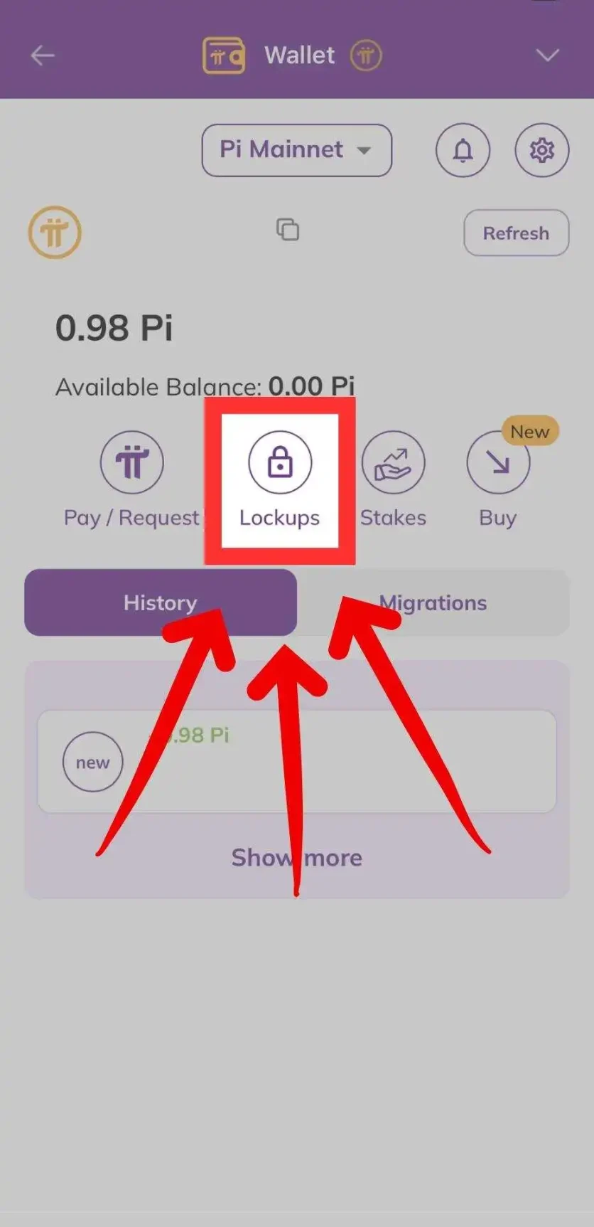 锁定提醒：先锋用户可以选择锁定 Pi 来提高挖矿速度！